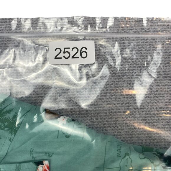 Goodiellow & Co Hawaiian Shirt Men S Meteor Green Guitars Standard Fit Button-Up - Picture 13 of 13